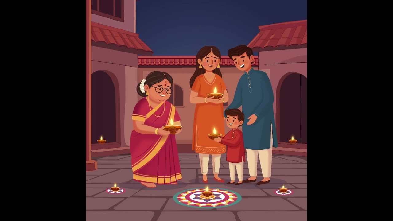 Diwali Illustration for Social Media