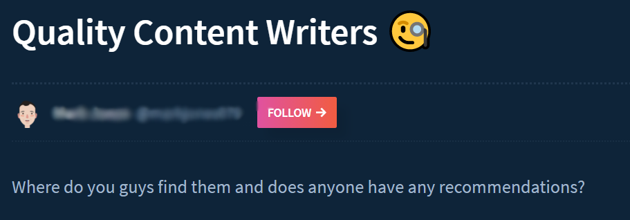 Hire Content Writer