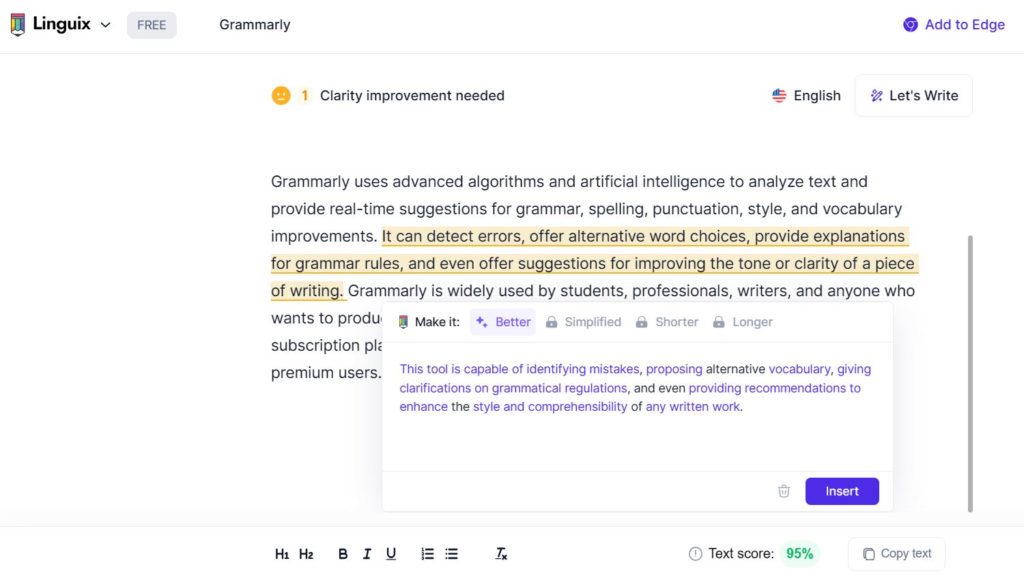 Grammarly Alternatives - Linguix