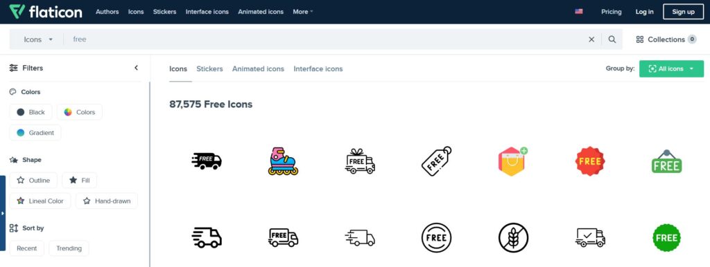 Free Icons for Website