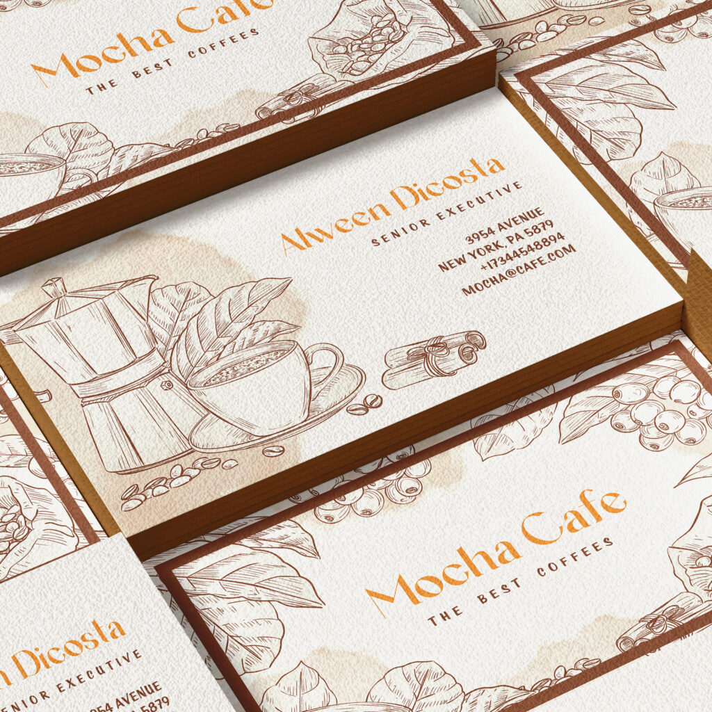 Business Card Examples Cafe Business Card Business Card Examples