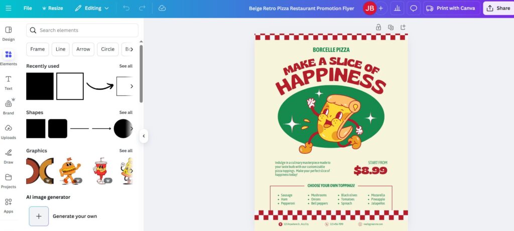 Create A Flyer For Free Canva Dashboard Canva Dashboard