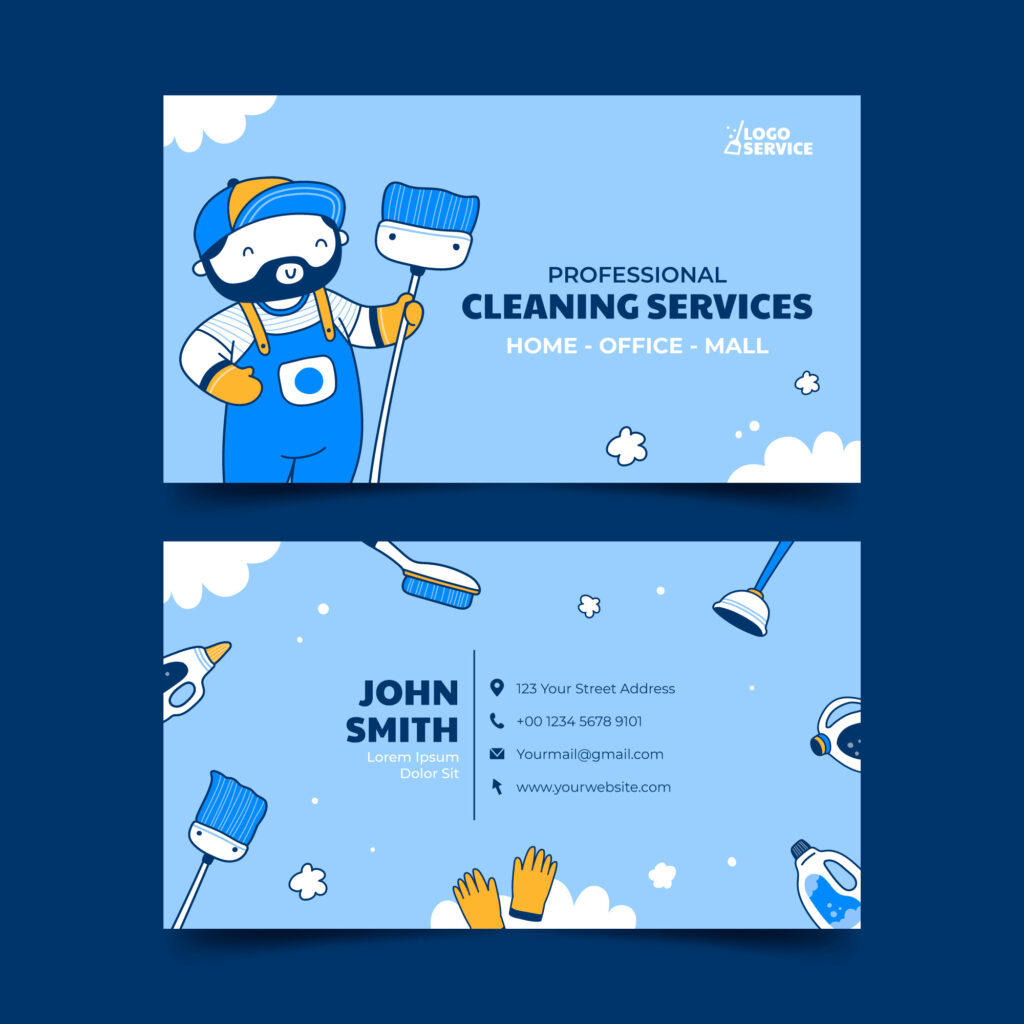 Business Card Examples Cleaning Service Business Card Business Card Examples