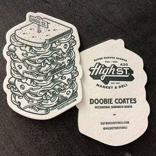 Business Card Examples Cut Out Business Card Business Card Examples