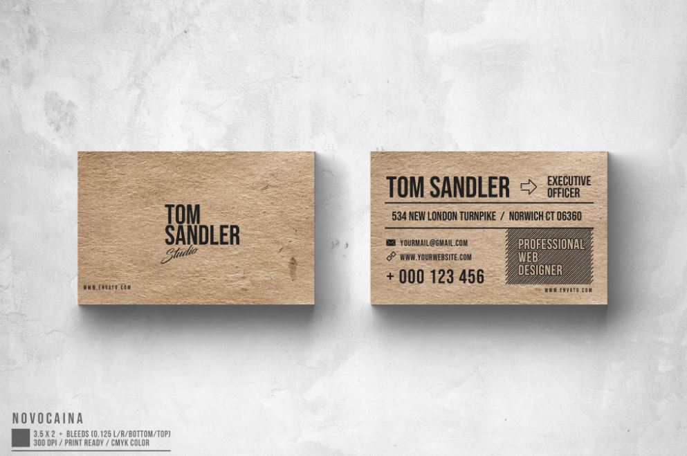 Business Card Examples Retro Business Card Business Card Examples