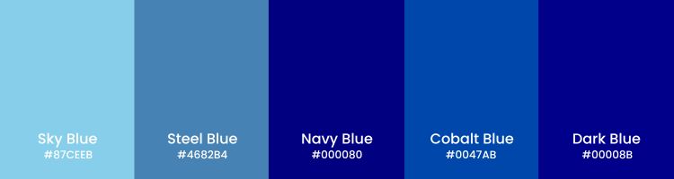 Color Psychology For Branding Blue Color Shades Color Psychology For Branding