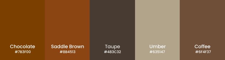Color Psychology For Branding Brown Color Shades Color Psychology For Branding