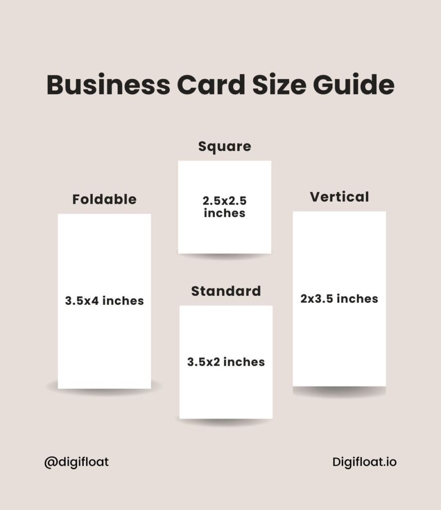 How to Make a Business Card Business Card Size Guide Business Card Size Guide