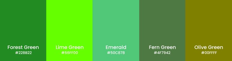 Color Psychology For Branding Green Color Shades Color Psychology For Branding
