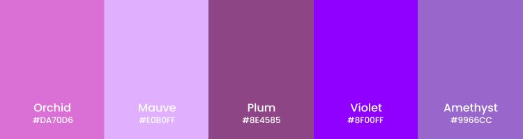 Color Psychology For Branding Purple Color Shades Color Psychology For Branding