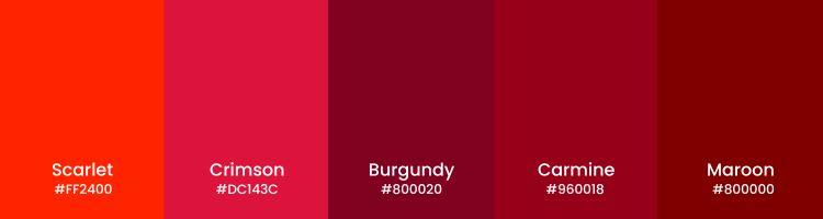 Color Psychology For Branding Red Color Shades Color Psychology For Branding