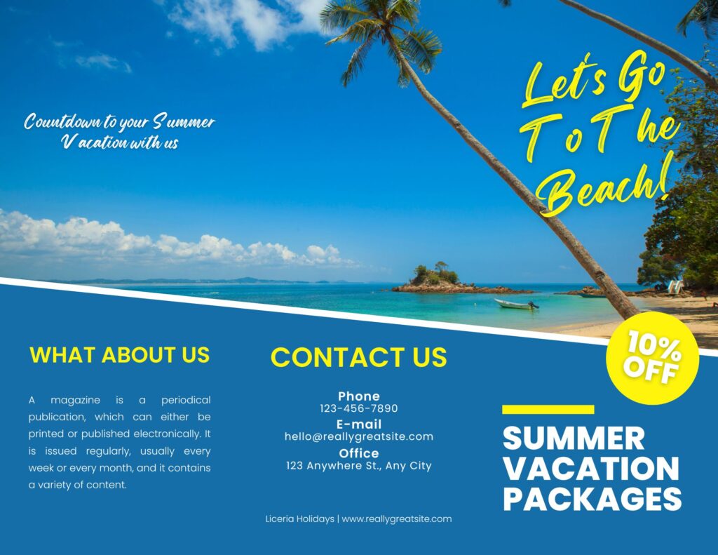 Brochure Examples Travel Brochure Brochure Examples