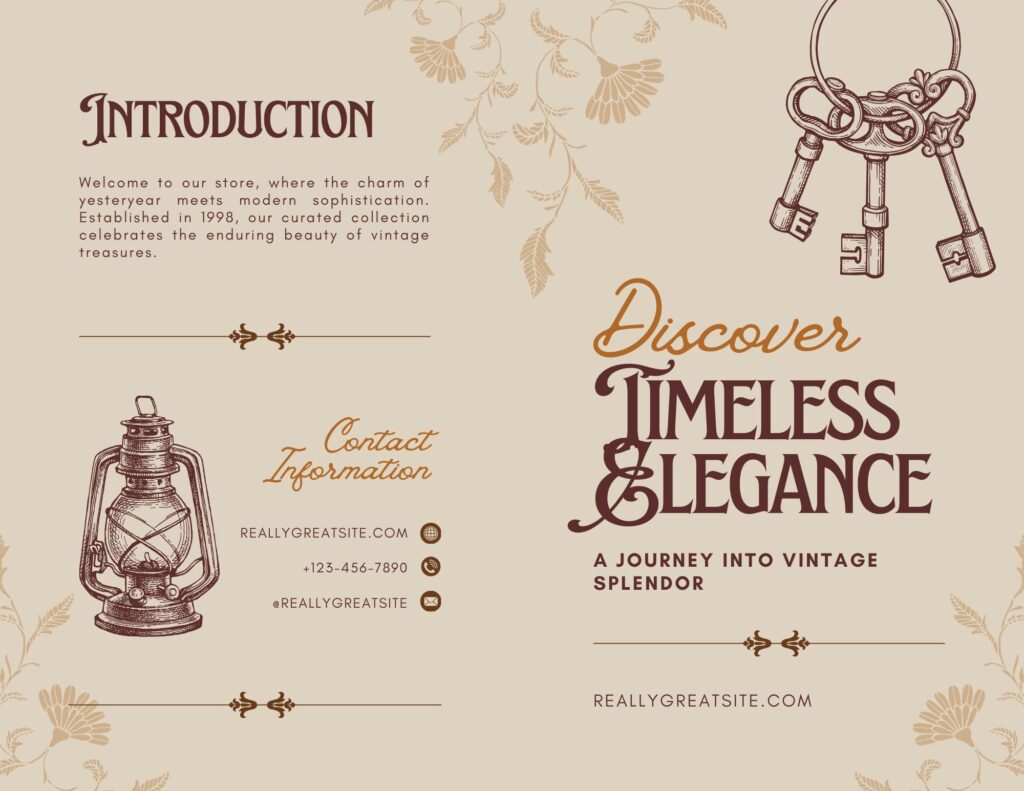 Brochure Examples Vintage Brochure Vintage Brochure