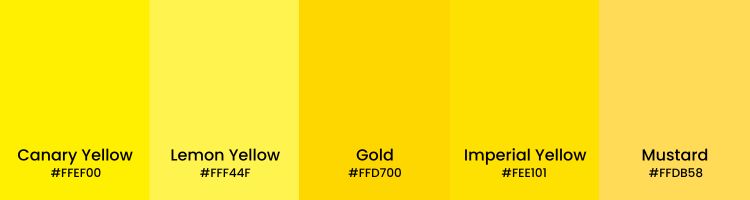 Color Psychology For Branding Yellow Color Shades Color Psychology For Branding