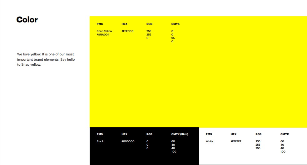 Yellow Color Psychology Branding asset for Snapchat Branding asset for Snapchat