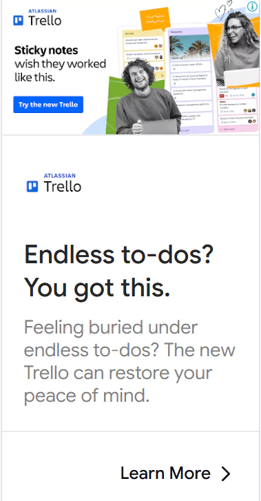 Display Ad Examples Trello Display Ad Display Ad Examples
