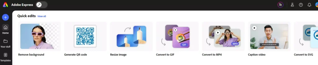 Canva Alternatives AdobeExpress1 Free Canva Alternatives