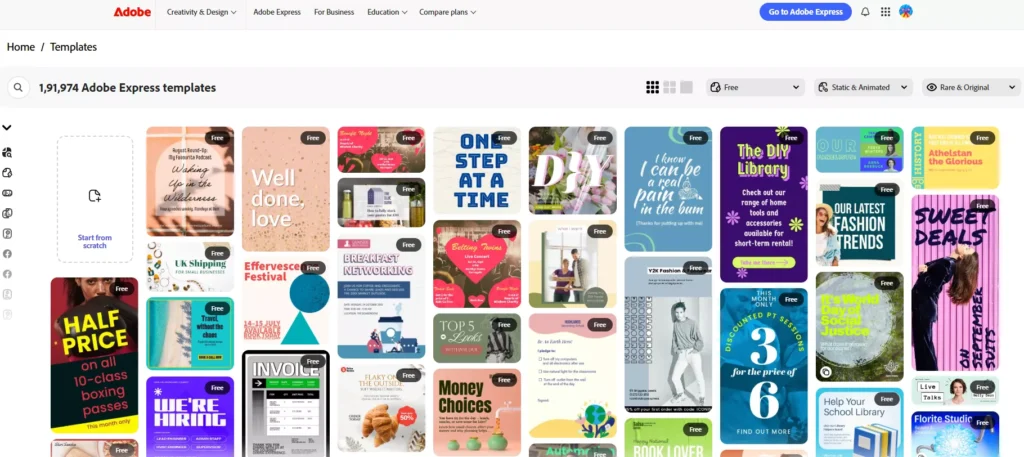 Canva Alternatives AdobeExpress6 Free Canva Alternatives