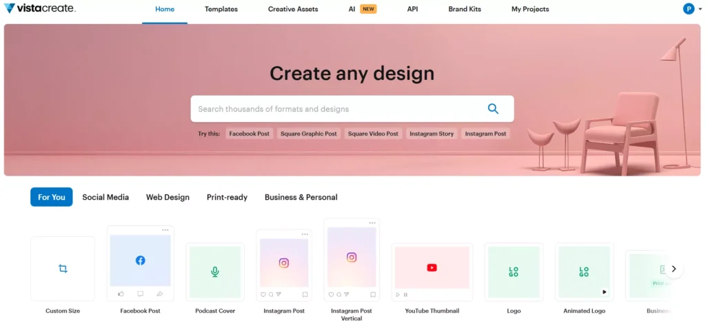 Canva Alternatives VistaCreate1 Free Canva Alternatives