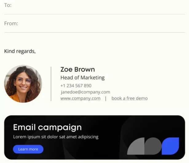 Email Signature Design Banner Email Signature Design Email Signature Design Ideas