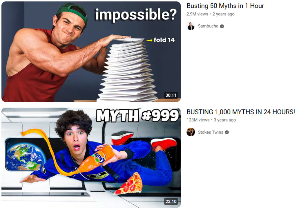 YouTube Video Ideas Busting Myths YouTube Video Ideas