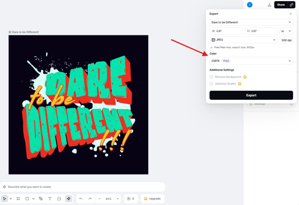 How to Design a T-shirt Kittl Export Option How to Design a T-shirt Kittl Export Option